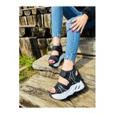 Lady kadın yüksek taban spor sandalet dolgu topuklu