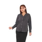 Lady Majestic Puantiyeli Büyük Beden Klasik Gömlek