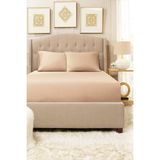 Lady Moda Battal Boy Pamuklu Penye Lastikli Çarşaf | Cappuccino - 180 x 200 cm - Kahverengi