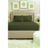 Lady Moda Çift Kişilik %100 Pamuklu Penye Lastikli Çarşaf | Haki - 160 x 200 cm