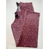 Lady Queen Fransız Kadife Pijama Altı - XL - Gül Kurusu