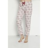 Lady Time Pamuk Yazlık Cepsiz Kadın Pijama Altı B21 - Beyaz - 3XL