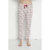 Lady Time Pamuk Yazlık Cepsiz Kadın Pijama Altı B21 - Beyaz - 4XL