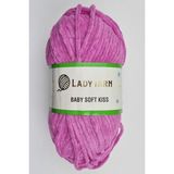 Lady Yarn Baby Soft Kıss Gül Pembe Kadife El Örgü Ipi