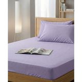 Ladybella Lastikli Yatak Çarşafı Lastikli Penye Çarşaf + 2 Yastık Kılıfı - Lila - 180x200