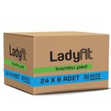 Ladyfit Bambu Gece 144'lü Vegan Ped (24 x 6 Adet)
