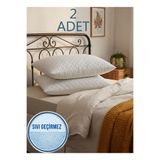 Ladylina Home 2'li Sıvı Geçirmez Kapitone Yastık Alezi | 50X70 cm Yastık Koruyucu
