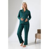 LadyMina Pijama Hamile Lausa Uzun kollu Beli Ayarlanabilir Pijama Takım