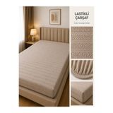 LADYNİL %100 Pamuk Jakarlı Penye Lastikli Çarşaf | Tek-Çift Kişilik-Battal Boy Çarşaf