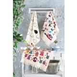 LadyNil 40x60 cm %100 Pamuk 3'lü Set Mutfak Havlusu
