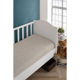 LADYNİL Bebek-çocuk Organik Pamuk Lastikli Penye Çarşaf 60x120 - 70x140 Uyumlu Bej