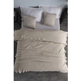 LADYNİL Çift Kişilik Natural Yatak Örtüsü Bej 210x240