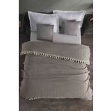 LADYNİL Çift Kişilik Natural Yatak Örtüsü Kahve 210x240