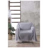 LADYNİL NATURAL BERJER KOLTUK ÖRTÜSÜ TEKLİ KOLTUK ANTRASİT 160x160