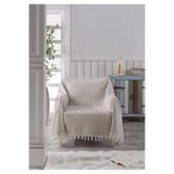 LADYNİL NATURAL BERJER KOLTUK ÖRTÜSÜ TEKLİ KOLTUK BEJ 160x160