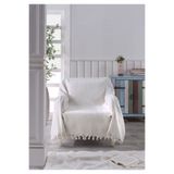 LADYNİL NATURAL BERJER KOLTUK ÖRTÜSÜ TEKLİ KOLTUK EKRU 160x160
