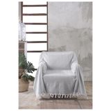 LADYNİL NATURAL BERJER KOLTUK ÖRTÜSÜ TEKLİ KOLTUK GRİ 160x160