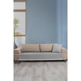 LADYNİL Oturma Yerini Kapatan Saçaklı Koltuk Örtüsü %100 Pamuk 115x200cm Antrasit