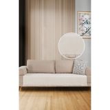 LADYNİL Oturma Yerini Kapatan Saçaklı Koltuk Örtüsü %100 Pamuk 115x200cm Ekru