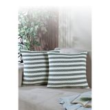 LADYNİL Summer 2'li Kırlent Kılıfı Dekoratif Yastık Kılıfı 45x45 Fermuarlı Yeşil