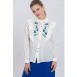 Lafaba 17Y014746 Beyaz Kadın Gömlek