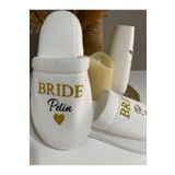 lafazan Kişiye Özel İsimli Bride Terliği Gelin Hamamı Malzemeleri Terlik Brideshower Bride To Be