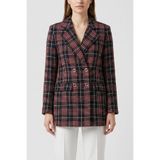 Lafela Kruvaze Kapama Tüvit Dokulu Oversize Blazer Ceket