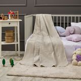 Lafiny - Crown Bebek Battaniye %70 Bambu %30 Mikro Kumaş 110CM x 150CM Gri