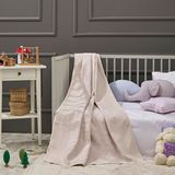 Lafiny - Crown Bebek Battaniye %70 Bambu %30 Mikro Kumaş 110CM x 150CM Pembe