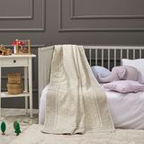 LaFiny - Honeycomb Bebek Battaniye %70 Bambu %30 Mikro Kumaş 110CM x 150CM-Gri