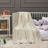 LaFiny - Petal Bebek Battaniye %70 Bambu %30 Mikro Kumaş 110CM x 150CM-Gri