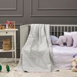 Lafiny - Sweat Bear Bambu Battaniye %70 Bambu %30 Mikro Kumaş 110CM x 150CM Mavi