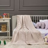 Lafiny - Sweat Bear Bambu Battaniye %70 Bambu %30 Mikro Kumaş 110CM x 150CM Pembe
