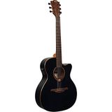 LAG T118ACE Tramontane Auditorium Cut Black Elektro Akustik Gitar