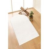Lagom Life Seccade Peluş Namazlık Overloklu - Krem - 70 x 120 cm