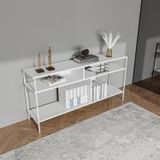 Lagomood Ella Ofis Dolabı Beyaz 140x30x68