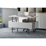 Lagomood Ironi Çalışma Masası Beyaz - Y: 74 cm D: 60 cm G: 120 cm
