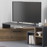 Lagomood Karamel Tv Sehpası, Antrasit Ceviz
