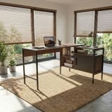 Lagomood Modulago Ofis Masa Takımı Antrasit Ceviz Suntalam Malzeme 140 x 50 cm Dikdörtgen Şekil - Antrasit - Ceviz