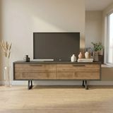 Lagomood Nova TV Ünitesi Antrasit Ceviz Modern Tasarım 150 cm Suntalam Malzeme - Antrasit - Ceviz