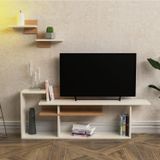 Lagomood Rode Tv Ünitesi Tv Sehpası 140 cm Beyaz Meşe