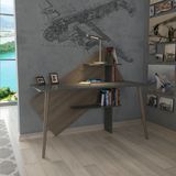 Lagomood Rüzgar Çalışma Masası Antrasit - Ceviz - Y: 72 cm D: 60 cm G: 140 cm