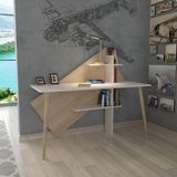 Lagomood Rüzgar Çalışma Masası Beyaz - Meşe - Y: 120 cm D: 60 cm G: 140 cm - Meşe - Beyaz