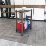 Lagomood Zenith Kitaplık, Antrasit Ceviz, 2 Raflı