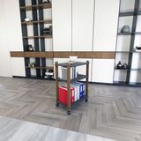Lagomood Zenith Kitaplık Antrasit Ceviz 84x24 cm