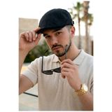 LAGRANZE Erkek Klasik Kasket | Minimal Flat Cap Erkek Şapka