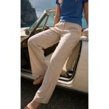 LAGRANZE Natural OxyLinen Kadın Geniş Paça pantolon