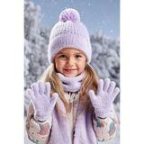 LAGRANZE Premium Kışlık Çocuk Bere Atkı Eldiven Seti 8-12 Yaş