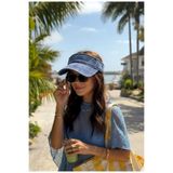 LAGRANZE Virolla Washed Visor Şapka – Ayarlanabilir Vintage Yıkamalı Güneşlik Spor Model