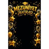 lagun reklam Mezuniyet Hatırası Okul Pano Branda 100 x 150 Siyah